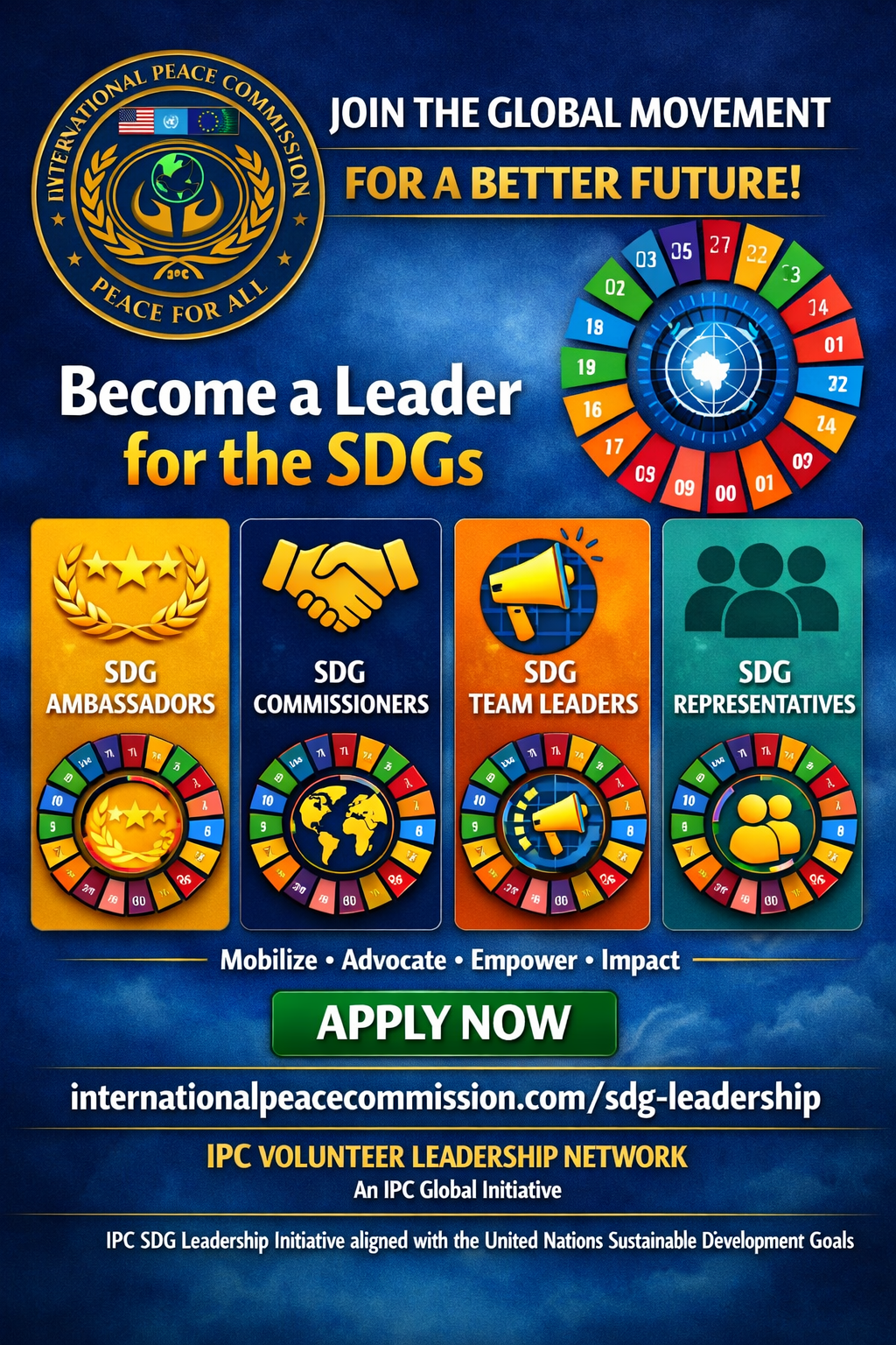 Become a Leader for the SDGs poster